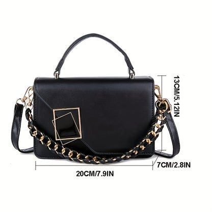 1pc Multiple Options Fashion Crossbosy Bag Single Shoulder Bag Handbag Small Bag, Simple Solid Color PU Leather Women's Crossbody Bag Messenger Bag