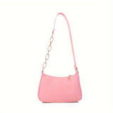 1pc Girl's Nylon New Trendy Simple And Elegant Underarm Handbag