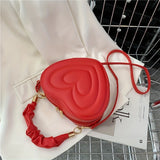 realaiot  Cute Heart Shaped Novelty Bag, Trendy Crossbody Bag, Women's Fashion Handbag & Shoulder Purse