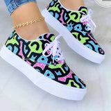 Casual Shoes  Autumn Women's Flat Outdoor Single Fashion Butterfly Print Comfortable Plus Size 43 Women