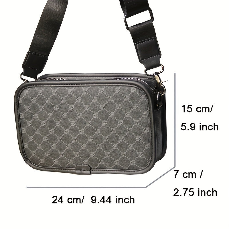 realaiot  New Fashion Crossbody Bag, Casual Messenger Bag Sling Pack Shoulder Bag For Women Men