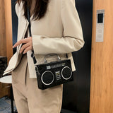 Radio Design Square Shoulder Bag, Trendy All-Match Crossbody Bag, Stylish Purse For Shopping