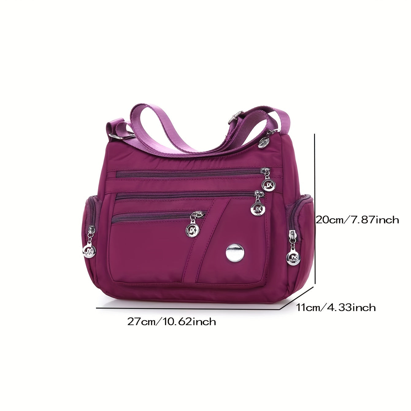 realaiot  Crossbody Bag For Women, Casual Nylon Shoulder Bag, Roomy Multi Pocket Travel Purse