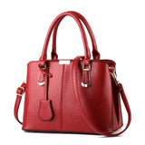 Women's Fashion Handbag, PU Leather Crossbody Bag, Double Handle Office Purse