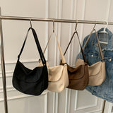 Large Capacity Crossbody Bag, Women's Canvas Flap Purse, Casual Travel Shoulder Bag