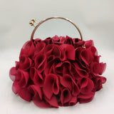 Fairy Floral Decor Evening Bag, Elegant Dinner Clutch Purse, Formal Banquet Handbag For Wedding Party Prom Bride