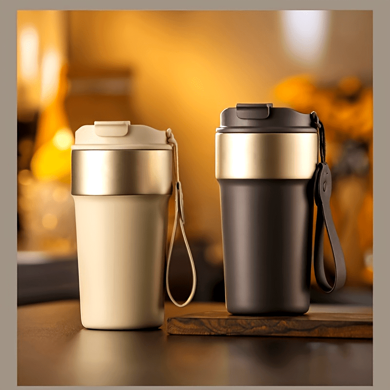 1pc 16.91oz Double Drinking Coffee Cup Insulation Cold Insulation Car Insulation Cup Outdoor Travel Cold Insulation Cup Apartment Essentials, College Dorm Essentials, Back To School Supplies, Home Office Travel Accessories