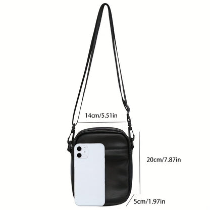 realaiot  Mini Solid Color Square Bag, Casual Fashion Shoulder Bag, Mobile Phone Bag, Suitable For Travel And Outdoor Activities