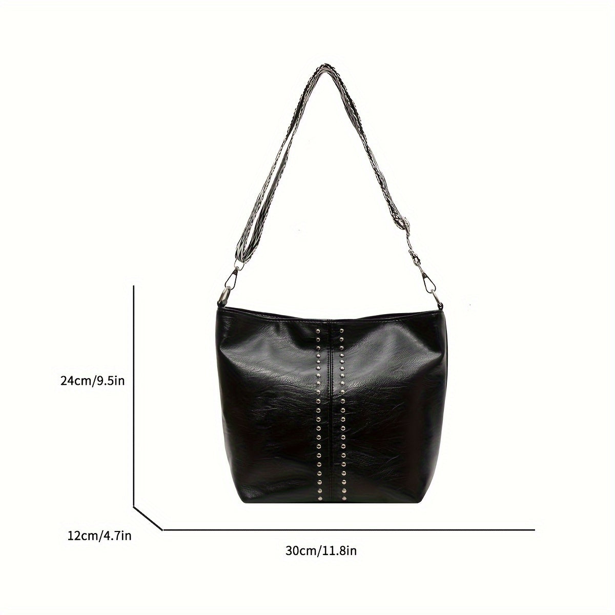 realaiot Vintage Crossbody Tote Bag, Retro Shoulder Hobo Bag, Women's Fashion Handbag For Commute Work