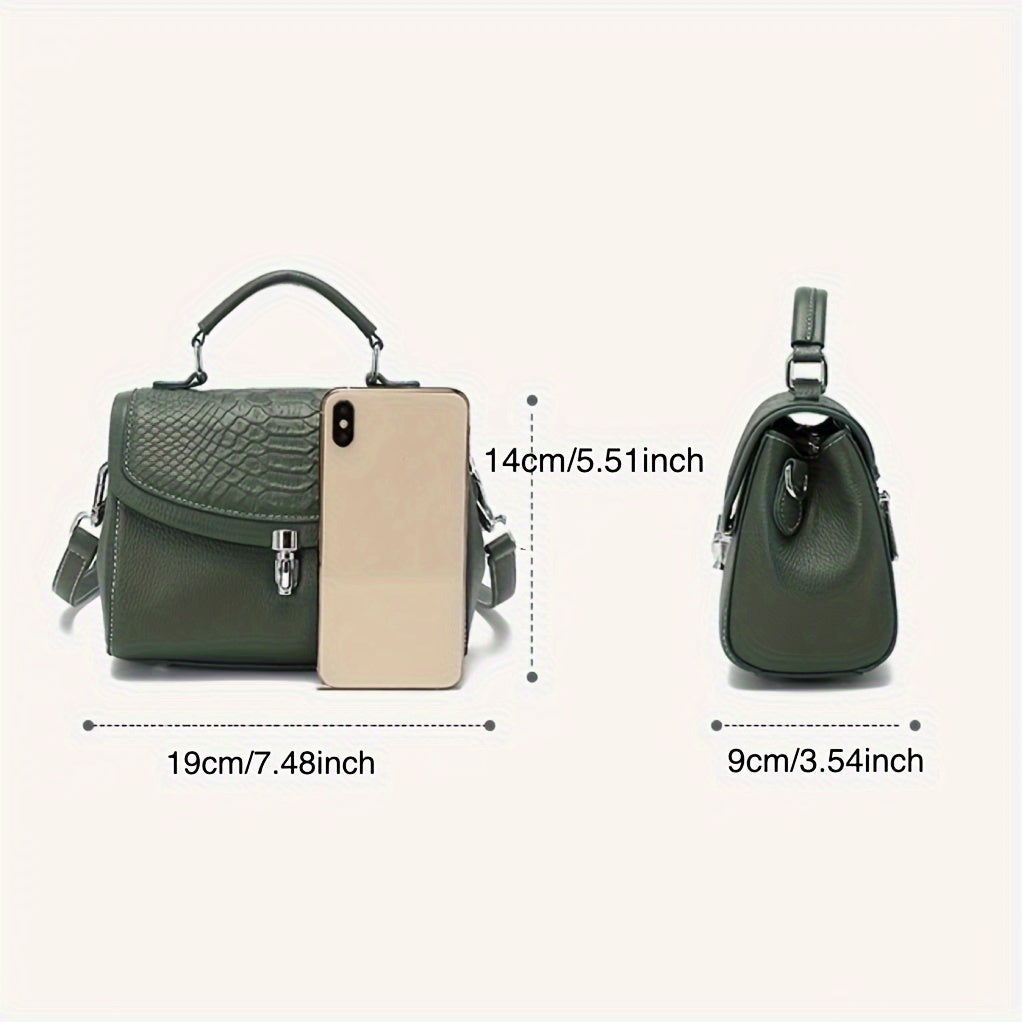 realaiot Mini Handbag Shoulder Bag, Simple Versatile Shoulder Bag, Women's Outdoor Commuter Crossbody Bag