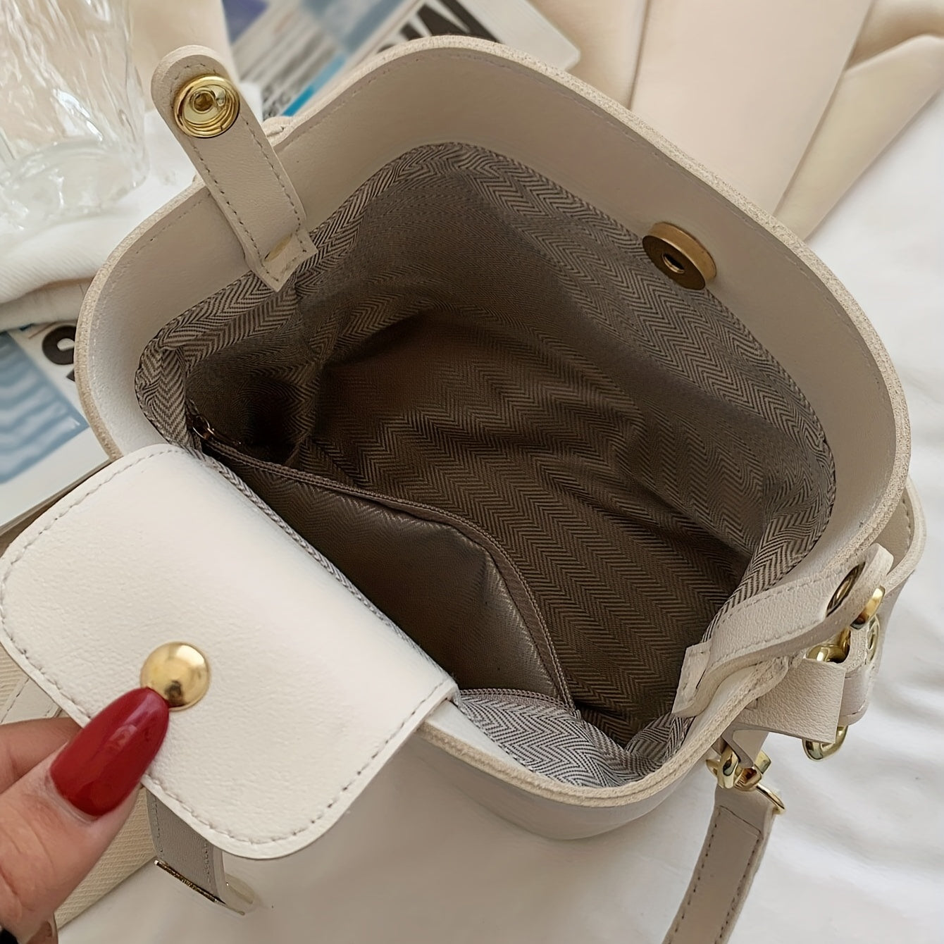 Mini Crossbody Bucket Bag, Minimalist Shoulder Bag, Women's Fairy Stylish Handbag & Purse