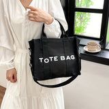 Casual Large Capacity Canvas Tote Bag, Simple Solid Color Shoulder Bag, Perfect Handbag For Everyday Use