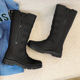 Men Rain Boots, Wear-resistant Waterproof Non-slip Knee High Rain Shoes For Outdoor Walking Fishing