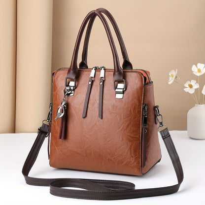 Fashion Top Handle Satchel Bag, Classic Crossbody Bag, Women's Casual Handbag, Shoulder Bag & Purse