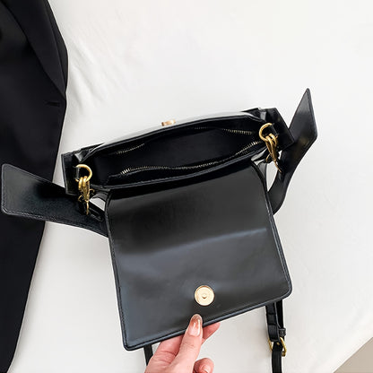 Trendy Solid Color Shoulder Bag, Minimalist Underarm Purse, Fashion Crossbody Bag For Women