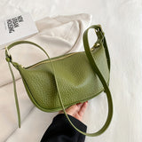 realaiot  All-Match Minimalist Shoulder Bag, Classic Solid Color Crossbody Bag For Women. Trendy Wallet