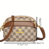 realaiot  Mini Plaid Pattern Crossbody Bag, Fashion Multi Layer Purses, Versatile Shoulder Bag For Women