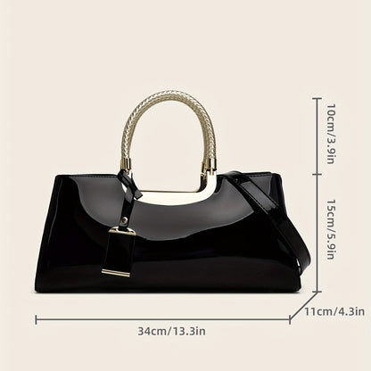 realaiot  Fashionable patent leather handbag for ladies