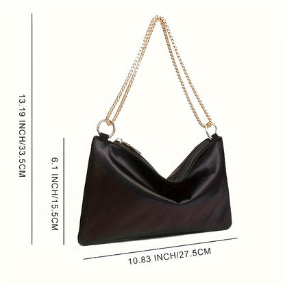 realaiot  Elegant Evening Shoulder Bag, Classic Underarm Hobo Bag, Women's Fashion Handbag & Purse For Wedding Party Prom