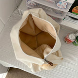 Large Capacity Minimalist Crossbody Bag, Solid Color Shoulder Hobo Bag, All-Match Storage Preppy Bag
