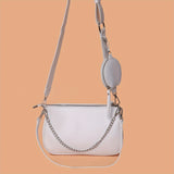 realaiot  Three-In- One Crossbody Bag, Trendy Chain Underarm Bag, Versatile Shoulder Bag With Coin Purses