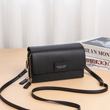 Double Zipper Crossbody Phone Bag, Multi-Functional Casual Shoulder Bag For Work