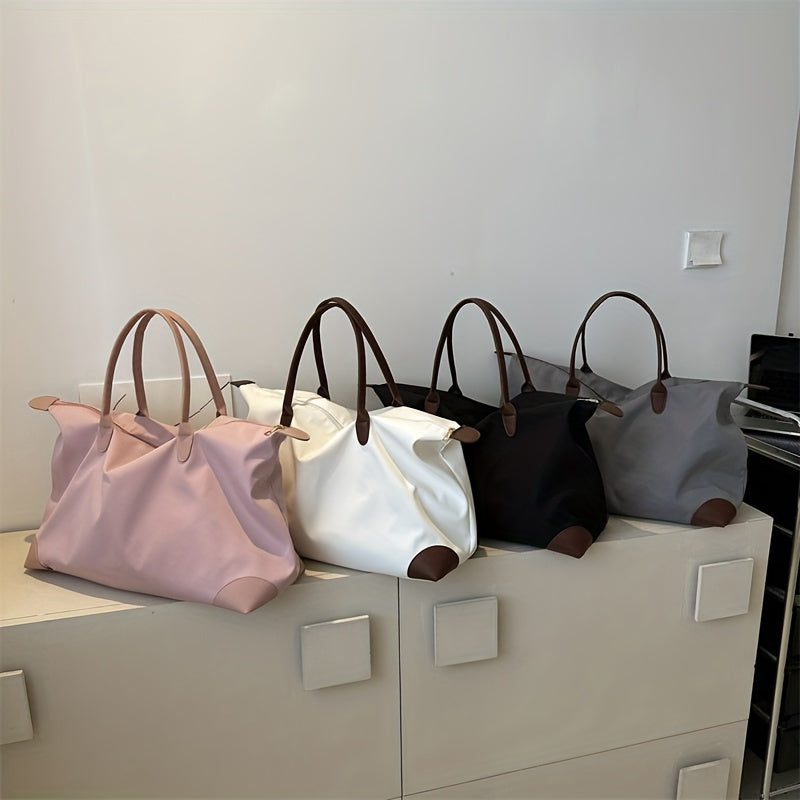 realaiot Casual Large Capacity Tote Bag, All-Match Lightweight Carry On Handbag, Versatile Shoulder Bag