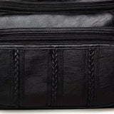realaiot  1pc Men's New Fashion Shoulder Crossbody Bag, Soft PU Leather Large Capacity Shoulder Bag [ Zipper Direction Random ]