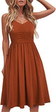 European and American Hot Summer Hot Trade Fashion Sexy Solid Color Sling Backless Dress