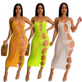 Hot Summer New Wish New European and American Sexy Vulnerability Sling Dress Yw0716