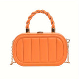 realaiot Mini Fashion Crossbody Box Bag, Trendy Solid Color Shoulder Bag, Women's Cute Handbag & Purse