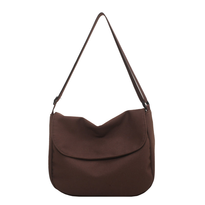 Large Capacity Crossbody Bag, Women's Canvas Flap Purse, Casual Travel Shoulder Bag