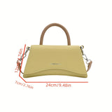 realaiot  Trendy Cute Crossbody Bag, Stylish PU Leather Shoulder Bag, Women's Casual Handbag Purse
