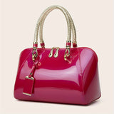 Elegant Zipper Handbag, Women's Stylish Solid Color Purse For Work & Party