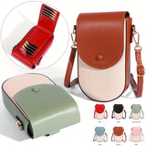 realaiot  Mini Crossbody Bag For Women, Multi Card Slots Mobile Phone Bag, Trendy Color Contrast Wallet