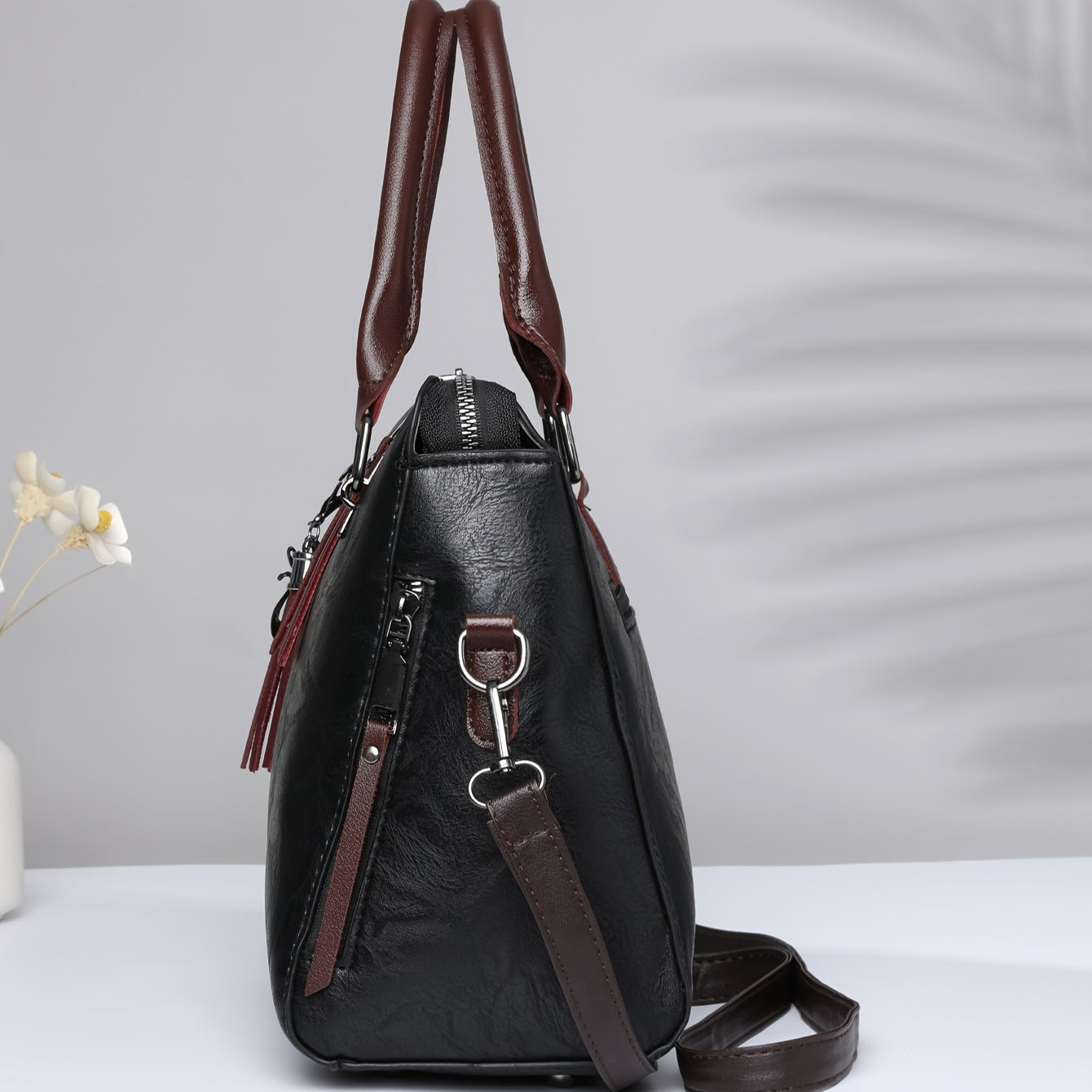 Fashion Top Handle Satchel Bag, Classic Crossbody Bag, Women's Casual Handbag, Shoulder Bag & Purse