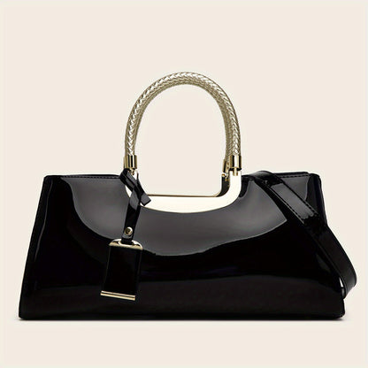 realaiot  Fashionable patent leather handbag for ladies