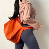 Gym Duffle Bag With Zipper, Lightweight Large Capacity Training Handbag For Swimming Yoga Fitness