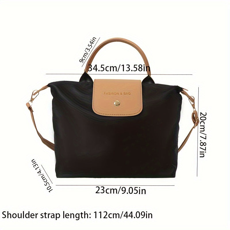 realaiot  1 Pack Fashion Simple All-match Tote Bag, Casual Solid Color Shoulder Bag, Perfect Crossbody Bag For Daily Use