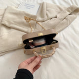 realaiot Mini Fashion Crossbody Box Bag, Trendy Solid Color Shoulder Bag, Women's Cute Handbag & Purse