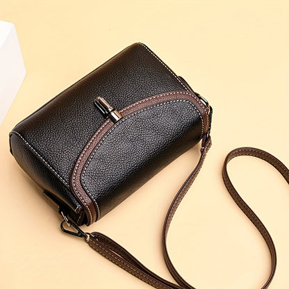 realaiot  Mini Vintage Flap Crossbody Bag, Retro Shoulder Bag, Women's Fashion Handbag & Purse