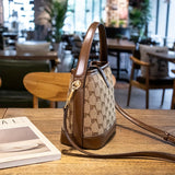Stylish Letter Pattern Bucket Bag, Classic Style Crossbody Bag, Fashion Handbag For Women