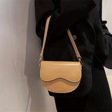 Vintage Crossbody Saddle Bag, Retro PU Leather Shoulder Bag, Women's All-Match Handbag & Purse