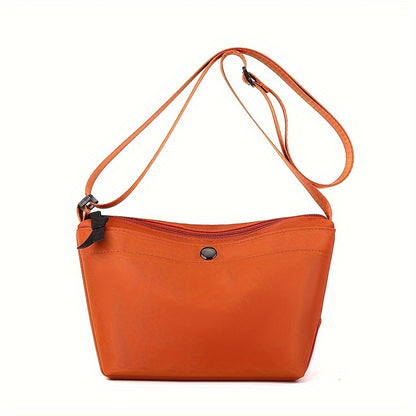 realaiot Fashion Simple Crossbody Bag, Solid Color Shoulder Bag, Women's Casual Handbag & Purse