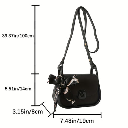 realaiot Mini Crossbody Bag For Women, Trendy Shoulder Purse, PU Leather Underarm Square Bag