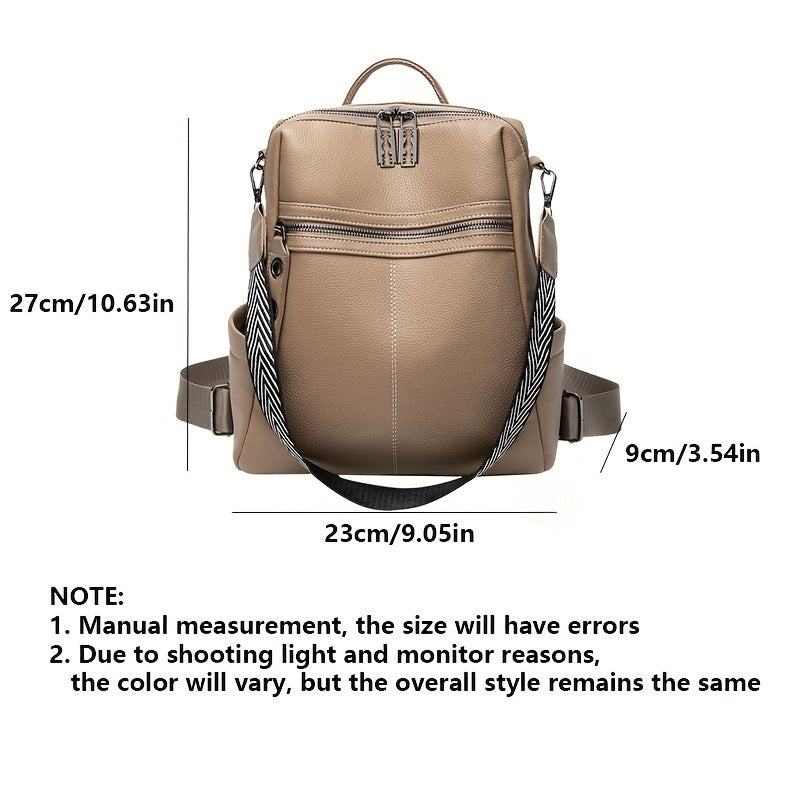 Fashion Anti-Theft Backpack Purse, Trendy Convertible Travel Daypack, Women's Casual School Knapsack