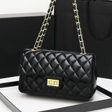 Classic Argyle Quilted Handbag, Luxury Chain Crossbody Bag, Women's Fashion Shoulder Bag