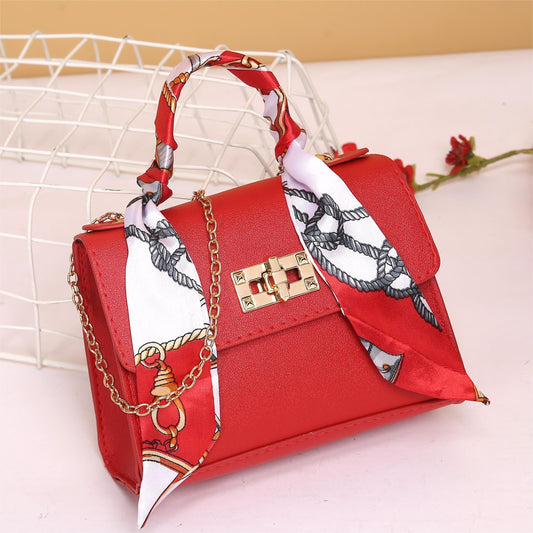 realaiot Scard Decor Handbag For Women, Mini Chain Crossbody Bag, Fashion Shoulder Bag & Purse