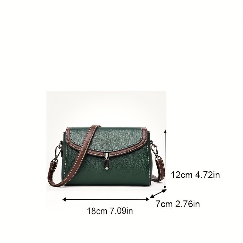 realaiot  Mini Vintage Flap Crossbody Bag, Retro Shoulder Bag, Women's Fashion Handbag & Purse