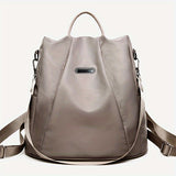 Trendy Large Capacity Nylon Backpack, Travel Campus Leisure Bag (Pull Head Direction Random)